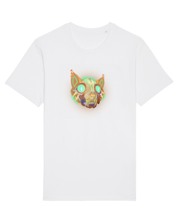 Skull Neon Cat White