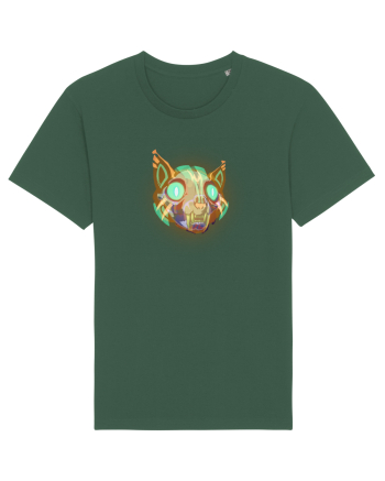 Skull Neon Cat Bottle Green