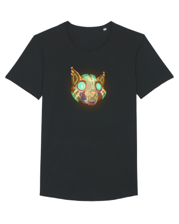 Skull Neon Cat Black