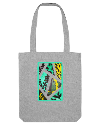 Tablou Abstract cu frunze Heather Grey