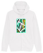 Tablou Abstract cu frunze Hanorac cu fermoar Unisex Connector