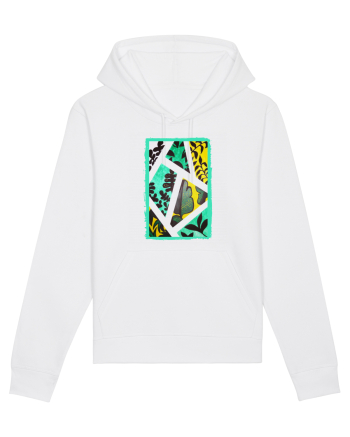 Tablou Abstract cu frunze White