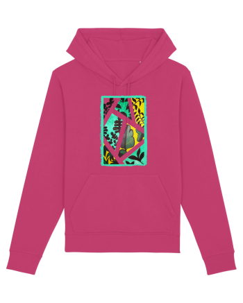 Tablou Abstract cu frunze Raspberry