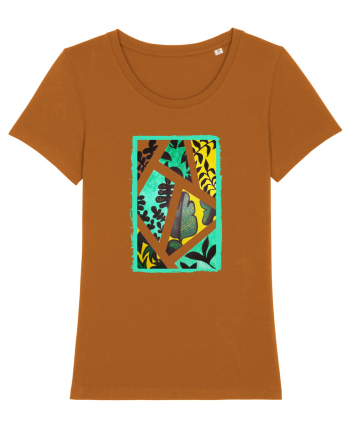 Tablou Abstract cu frunze Roasted Orange