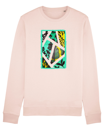 Tablou Abstract cu frunze Candy Pink
