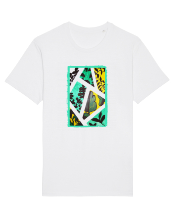 Tablou Abstract cu frunze White