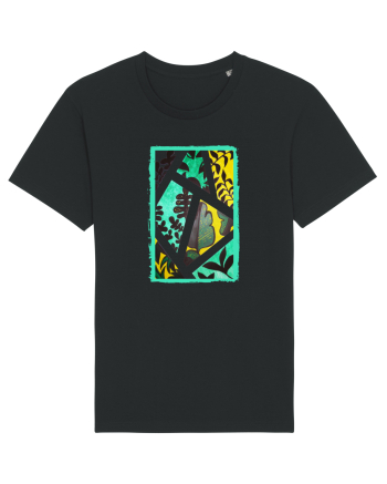Tablou Abstract cu frunze Black