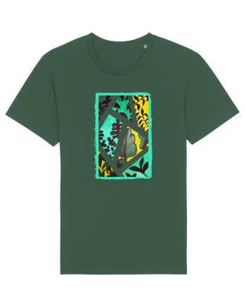 Tablou Abstract cu frunze Bottle Green