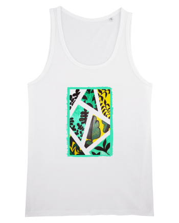 Tablou Abstract cu frunze White