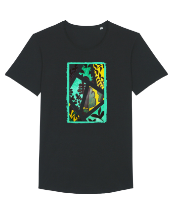 Tablou Abstract cu frunze Black