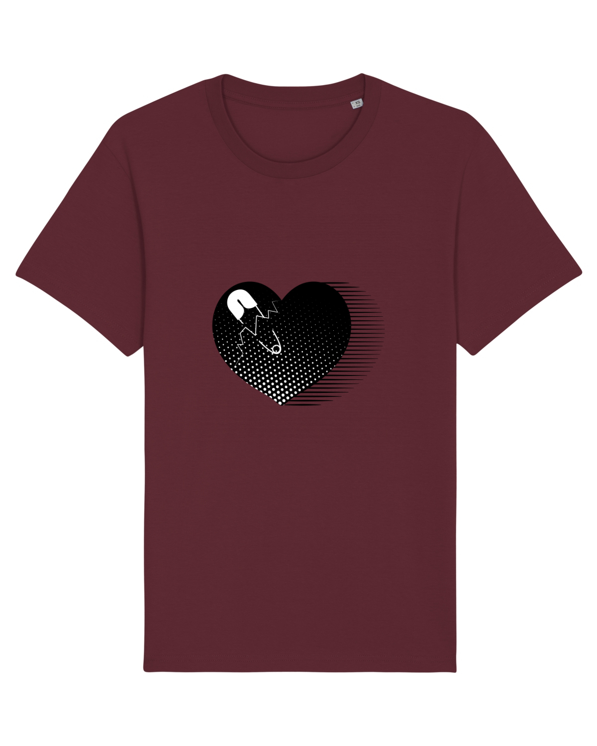 Tricou mânecă scurtă Unisex Rocker Burgundy