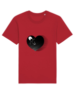 Inima neagra Tricou mânecă scurtă Unisex Rocker