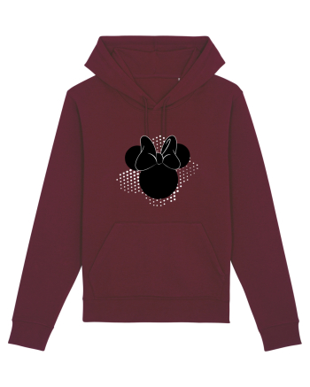 Minnie cu fundita Burgundy