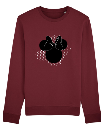 Minnie cu fundita Burgundy