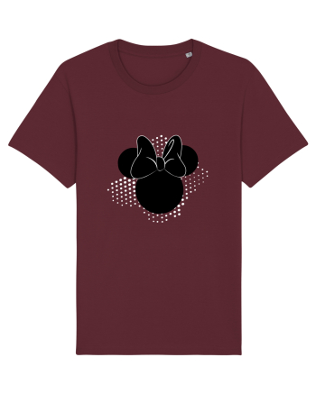 Minnie cu fundita Burgundy