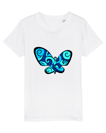 Fluture albastru White