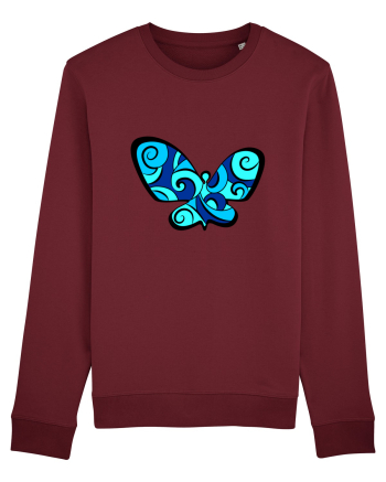 Fluture albastru Burgundy