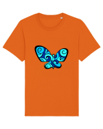 Fluture albastru Tricou mânecă scurtă Unisex Rocker