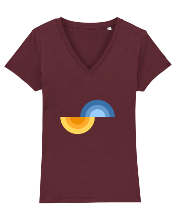 Forme abstracte Burgundy