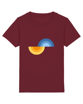 Forme abstracte Burgundy