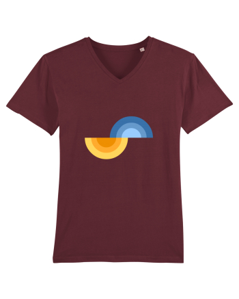 Forme abstracte Burgundy