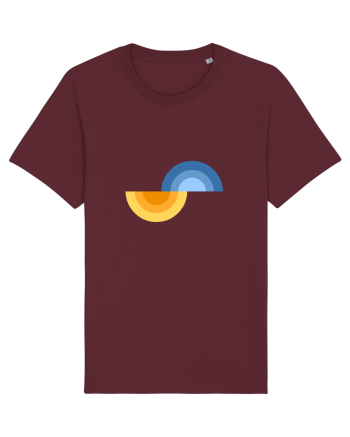 Forme abstracte Burgundy