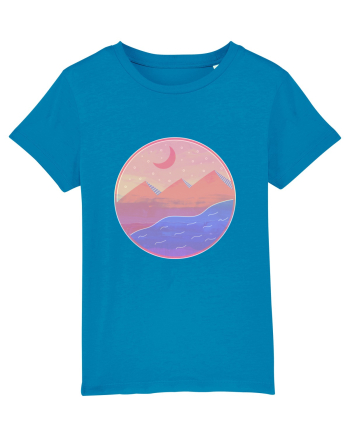 Pyramids - textured style Azur