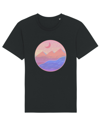 Pyramids - textured style Black