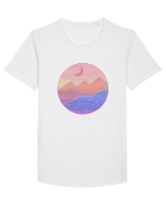 Pyramids - textured style Tricou mânecă scurtă guler larg Bărbat Skater