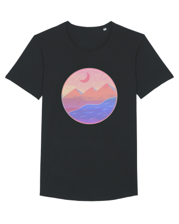 Pyramids - textured style Black