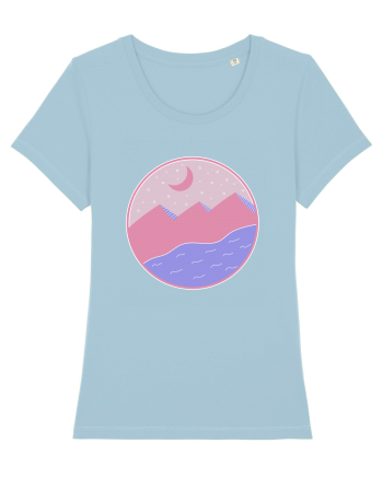 Pyramids - flat style Sky Blue
