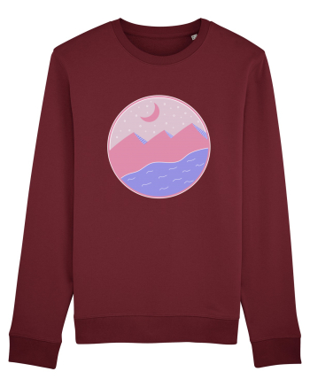 Pyramids - flat style Burgundy