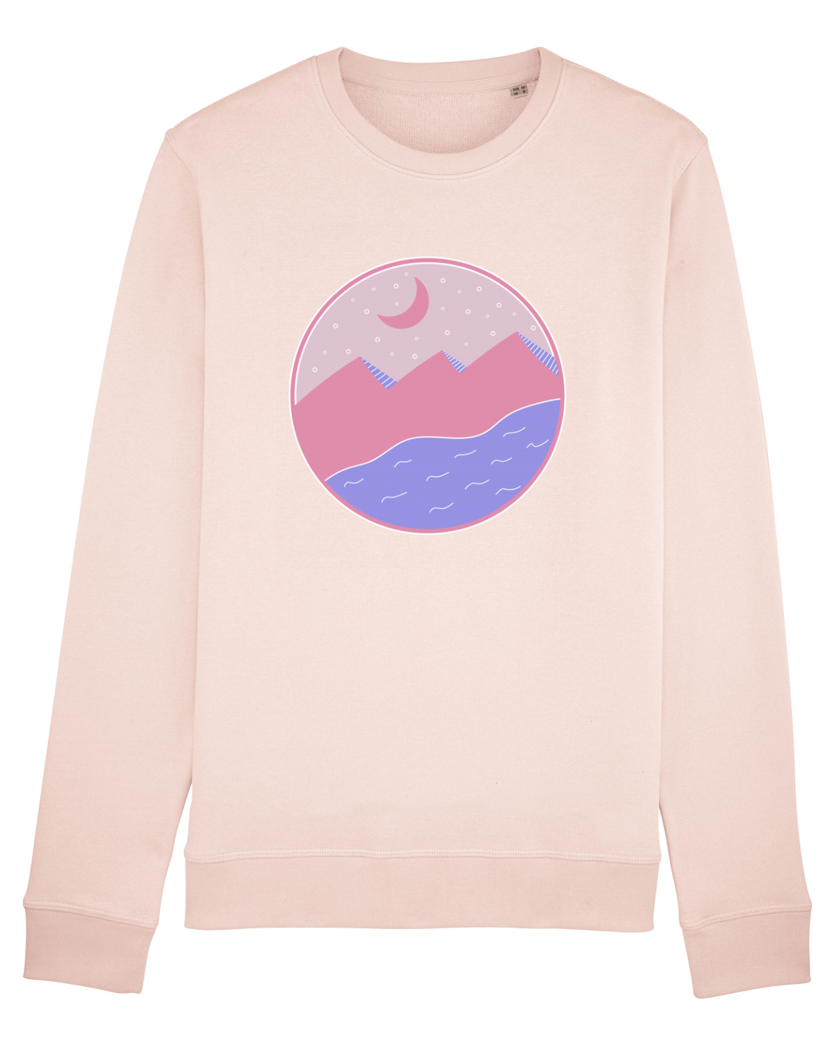 Bluză mânecă lungă Unisex Rise Candy Pink
