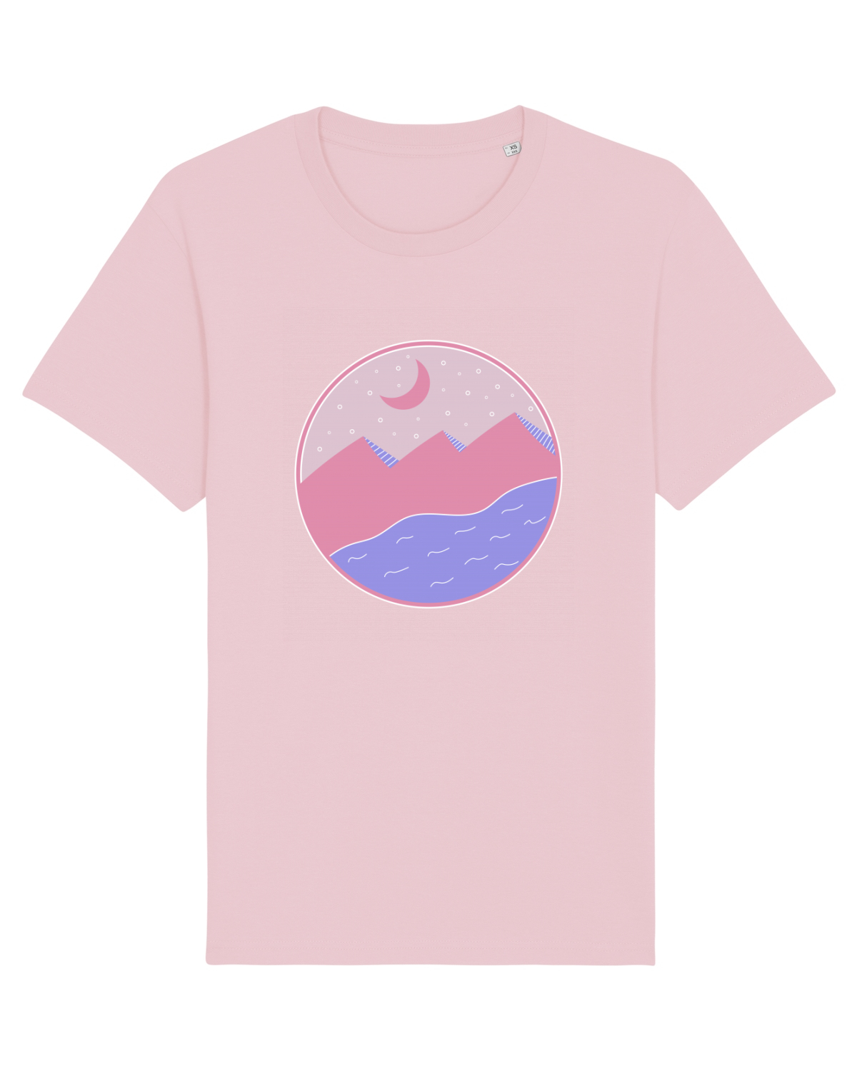 Tricou mânecă scurtă Unisex Rocker Cotton Pink
