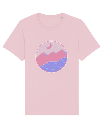 Pyramids - flat style Cotton Pink