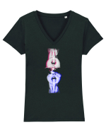 F-Twins Tricou mânecă scurtă guler V Damă Evoker