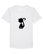 Pisica nocturna Tricou mânecă scurtă guler larg Bărbat Skater