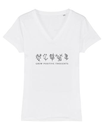 Grow Positive Thoughts White