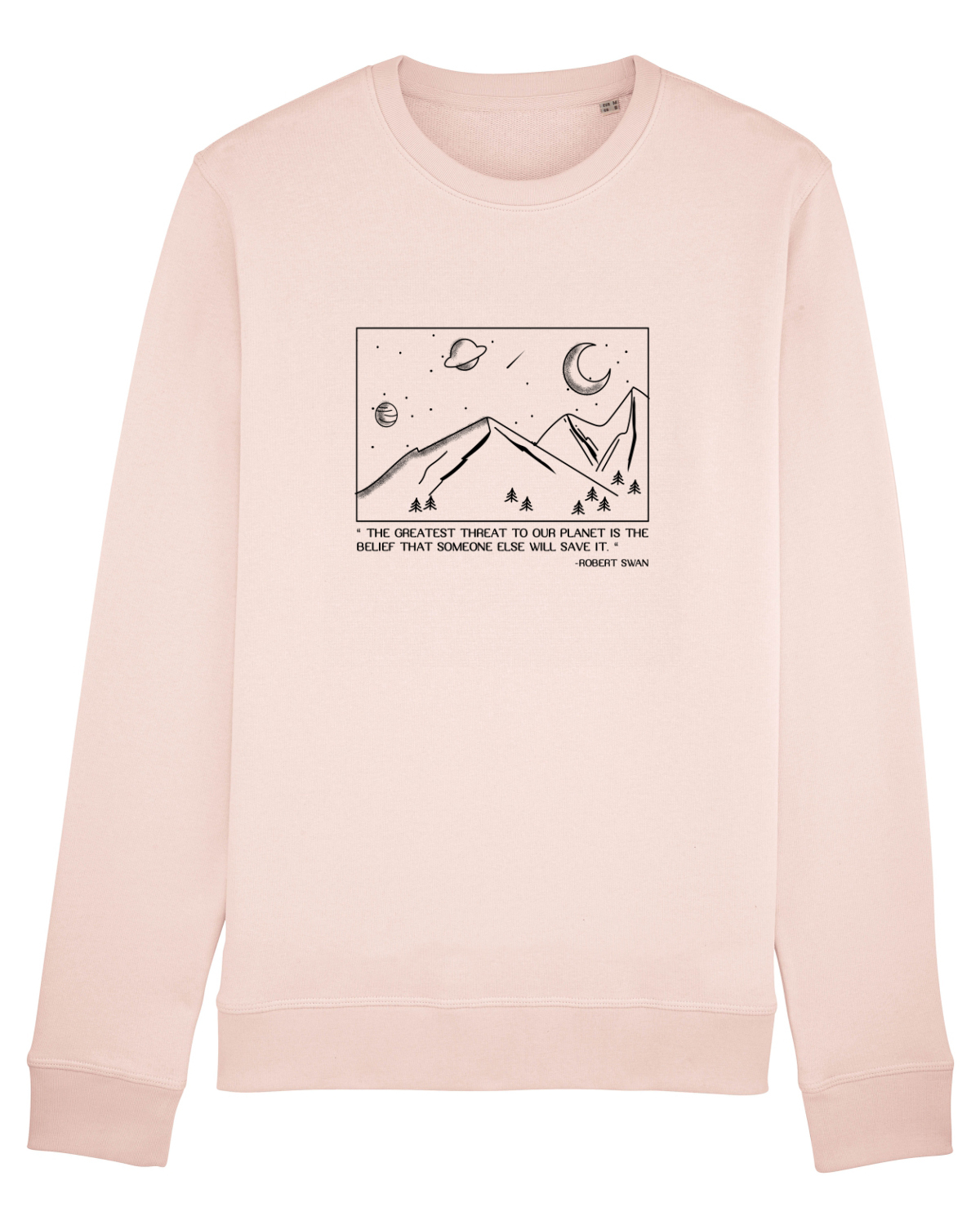 Bluză mânecă lungă Unisex Rise Candy Pink