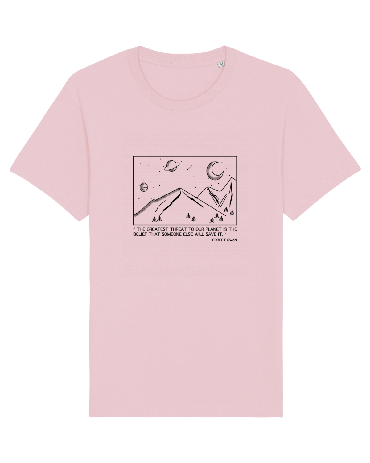 Tricou mânecă scurtă Unisex Rocker Cotton Pink