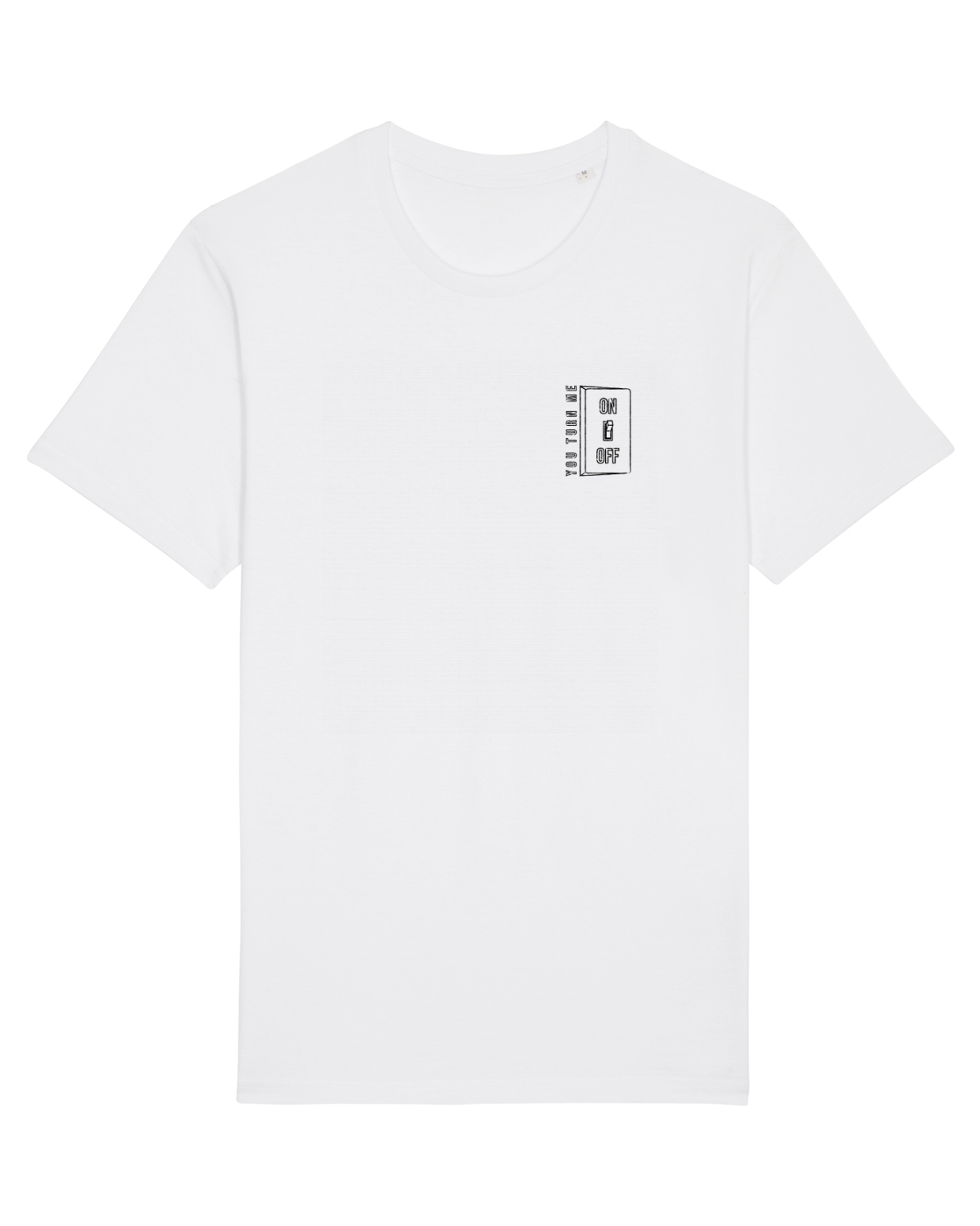 Tricou mânecă scurtă Unisex Rocker White