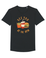Ne vedem la sală Tricou mânecă scurtă guler larg Bărbat Skater