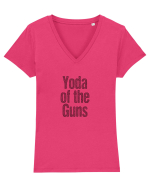 Yoda of the Guns Tricou mânecă scurtă guler V Damă Evoker