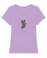 fap, fap, fap! Tricou mânecă scurtă guler larg fitted Damă Expresser