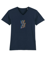 fap, fap, fap! Tricou mânecă scurtă guler V Bărbat Presenter