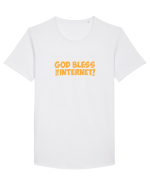 God Bless the Internet! Tricou mânecă scurtă guler larg Bărbat Skater