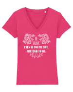 Fii curajos Tricou mânecă scurtă guler V Damă Evoker