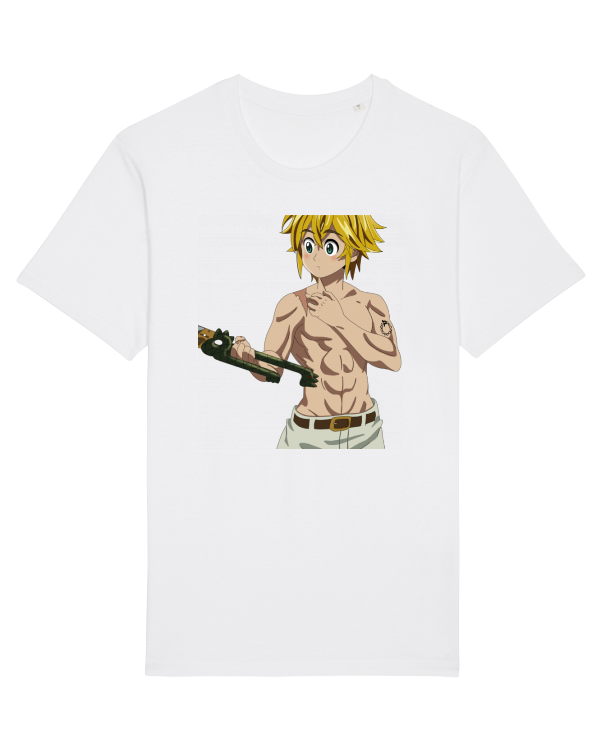 Tricou mânecă scurtă Unisex Rocker White
