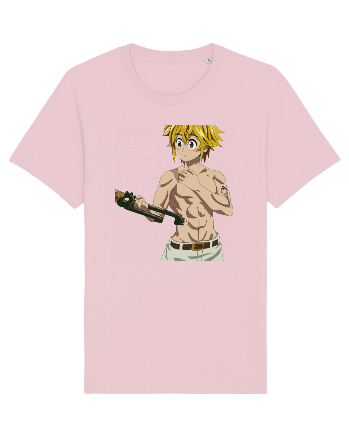 Tricou mânecă scurtă Unisex Rocker Cotton Pink
