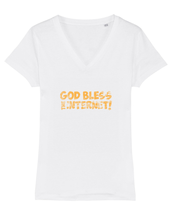 God Bless the Internet! (grunge) White